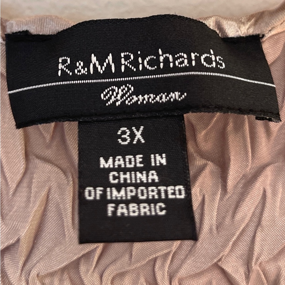 Vintage Women’s R&M Richards Champaign Dress Set Size 3X - Picture 5 of 6